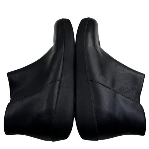 FitFlop Sumi Black Leather Classic Chic Comfort Ankle Booties Women's Size 11 - Picture 6 of 9